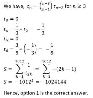 Progressions CAT Previous Year Questions with Answer PDF