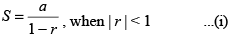 Infinite Geometric Progression | Quantitative Aptitude for CA Foundation