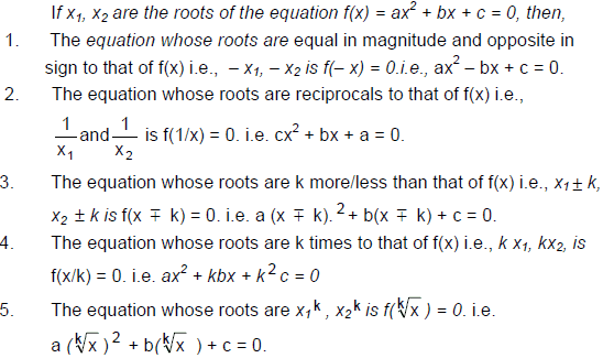 CAT Quadratic Equations : Basic Concepts and Notes PDF