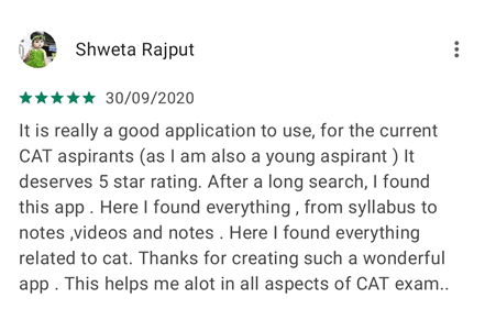 What users say about EduRev Infinity Package for CAT?
