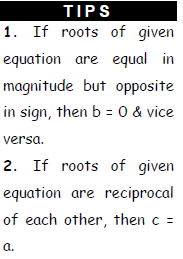 CAT Quadratic Equations : Basic Concepts and Notes PDF