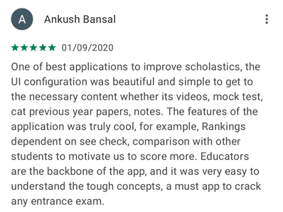 What users say about EduRev Infinity Package for CAT?