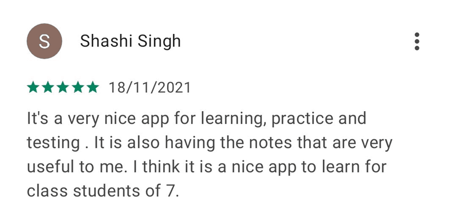 What users say about EduRev Infinity Package for Class 7 | Parent`s Guide to EduRev Infinity for Class 7
