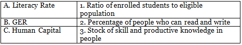 Worksheet Solutions: Human Capital Formation in India- 1 | Economics Class 12 - Commerce