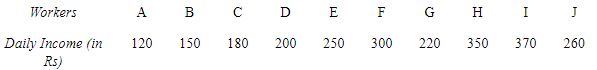 NCERT Solutions for Class 12 Economics - Measures of Central Tendency