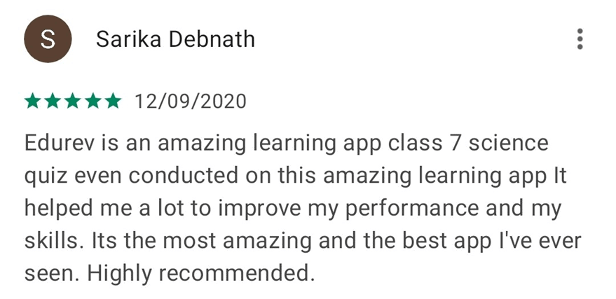 What users say about EduRev Infinity Package for Class 7 | Parent`s Guide to EduRev Infinity for Class 7