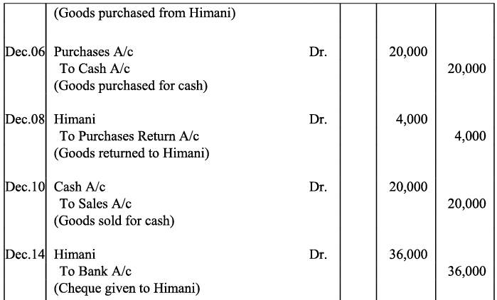 NCERT Solution - Recording of Transactions-I | Accountancy Class 11 - Commerce