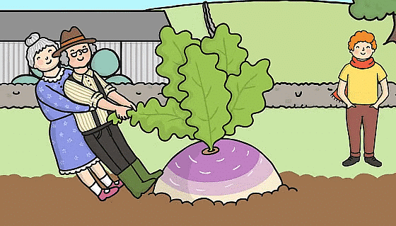 Little by Little and The Enormous Turnip - 3 Class 3 Worksheet English Unit 3