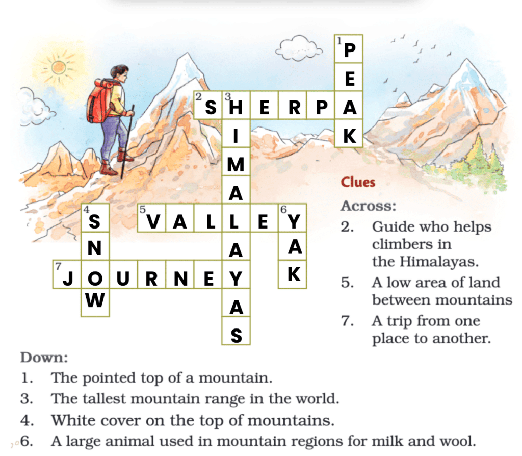 NCERT Solutions for Class 4 English Chapter 11 - A Journey to the Magical Mountains