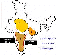 The Southern Plateaus - 1 Class 4 Worksheet SST