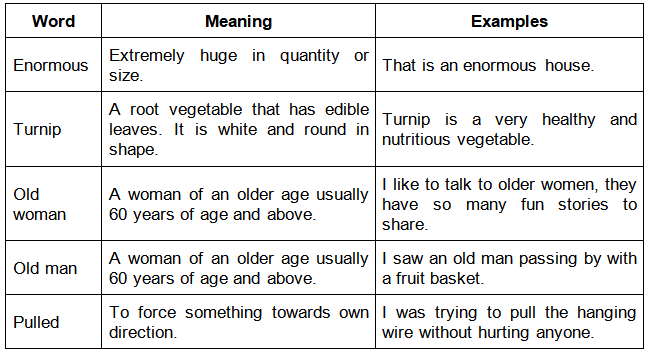 The Enormous Turnip Summary Class 3 English Unit 3