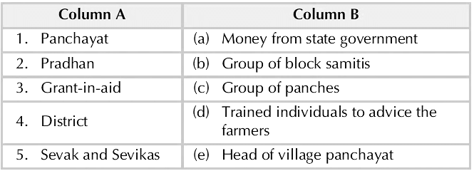 Indian Villages - 1 Class 3 Worksheet SST
