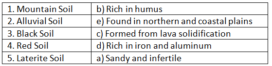 Q4: Match the Following.