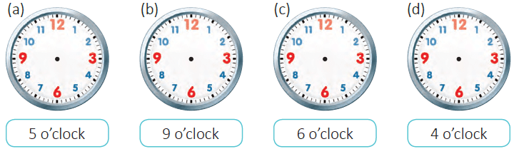 Time - 1 Class 1 Worksheet Maths Chapter 6