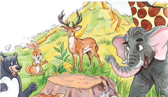 Class 4 English Summary Chapter 5 The Old Stag