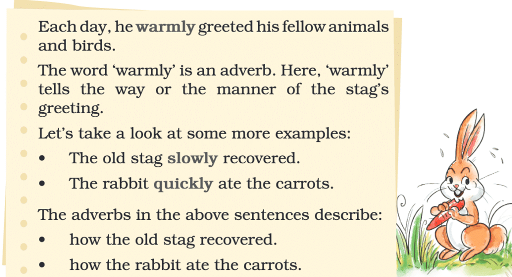 NCERT Solutions for Class 4 English Chapter 5 - The Old Stag