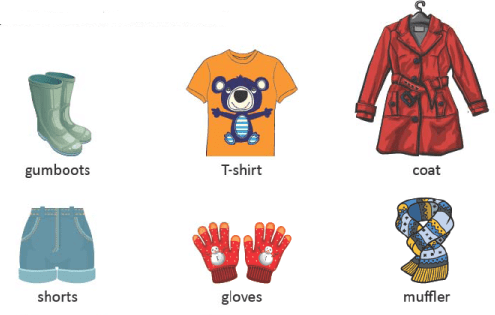 Clothes We Wear - 1 Class 1 Worksheet EVS