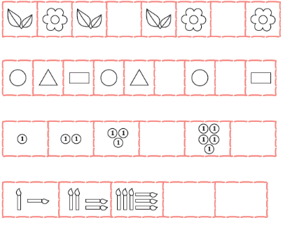 NCERT Solutions for Class 1 Maths Chapter - 10 Patterns