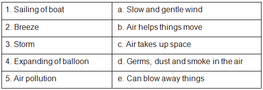 Air Around Us - 1 Class 2 Worksheet Science