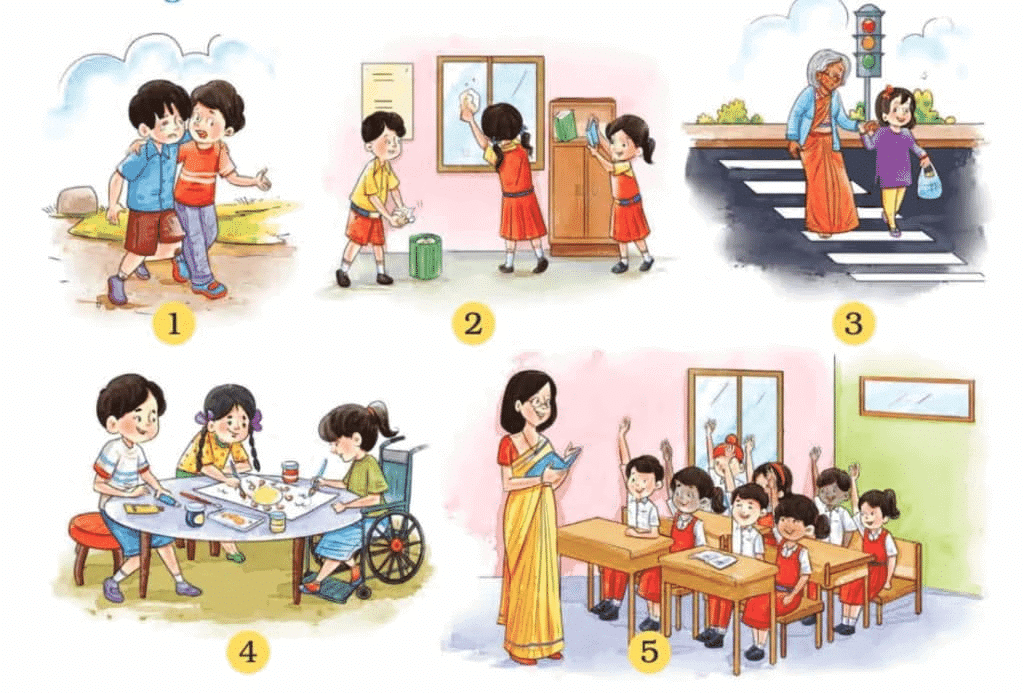 NCERT Solutions for Class 4 English Chapter 1 - Together We Can