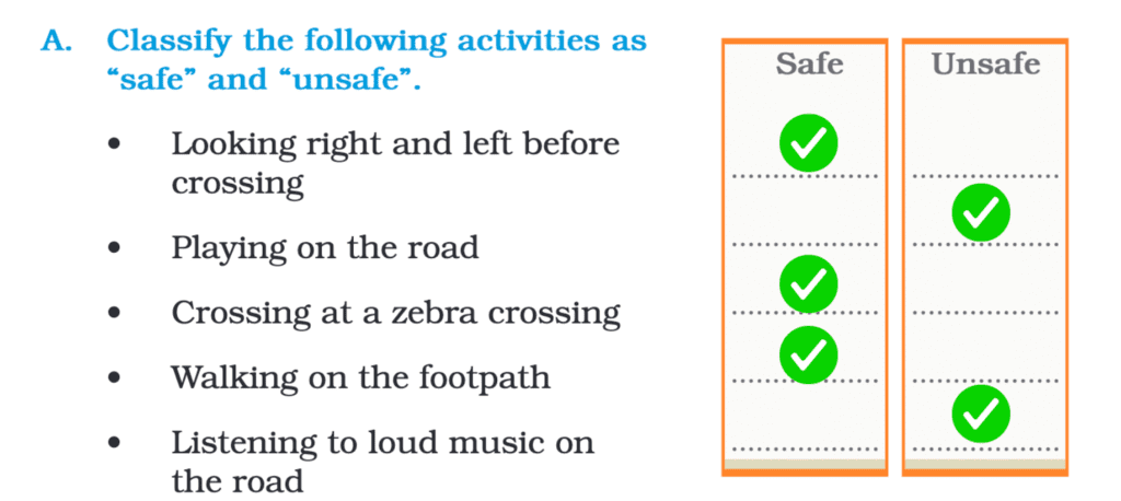 NCERT Solutions for Class 4 English Chapter 3 - Be Smart, Be Safe