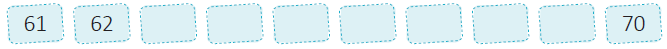 Numbers from 51 to 100 - 1 Class 1 Worksheet Maths