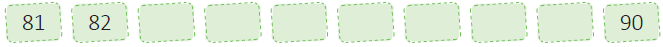 Numbers from 51 to 100 - 1 Class 1 Worksheet Maths