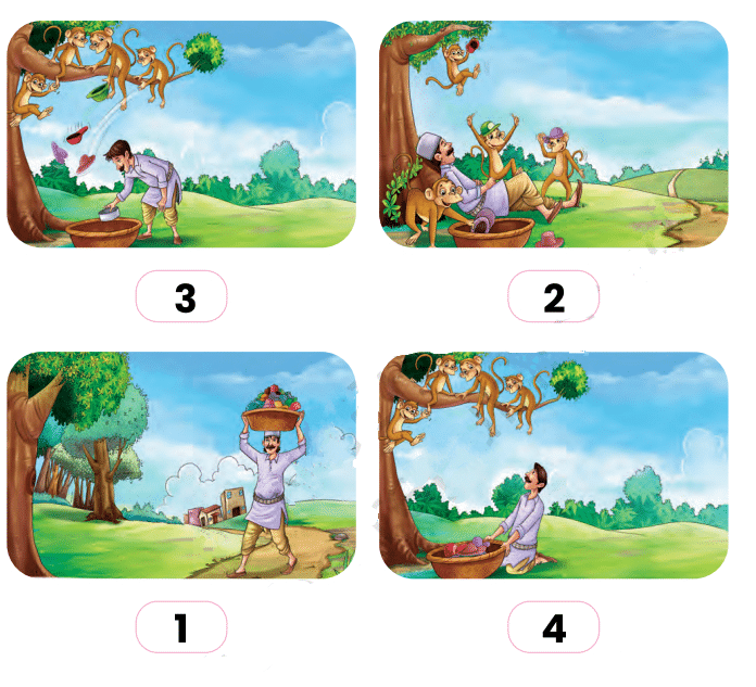 The Cap-seller and the Monkeys NCERT Solutions | English for Class 1 (Mridang)
