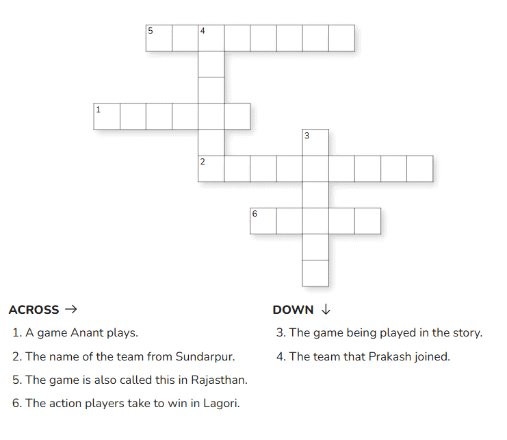 CBSE Worksheet Class 4 English Chapter 8 - The Lagori Champions Free Download