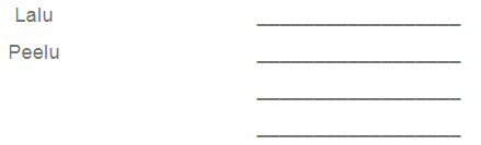 NCERT Solutions for Class 1 English Marigold Unit 3 - Lalu and Peelu