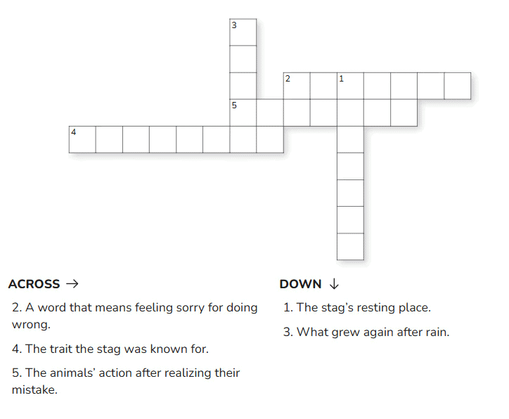 CBSE Worksheet Class 4 English Chapter 5 - The Old Stag Free Download
