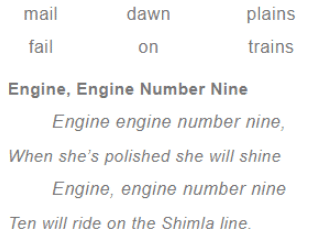 NCERT Solutions for Class 3 English Unit 6 - Trains