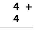 Addition (Single Digit) Class 1 Worksheet Maths