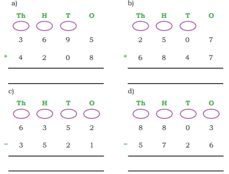 NCERT Solutions for Class 4 Maths Chapter 10 - Elephants, Tigers, and Leopards