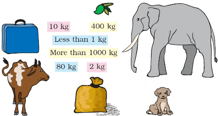NCERT Solutions for Class 3 Maths Chapter 8 - Who Is Heavier