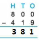 Class 3 Maths - Subtraction - CBSE Worksheets Solutions