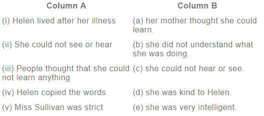 NCERT Solutions for Class 4 English - Helen Keller