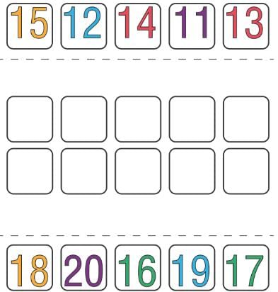 Numbers from Twenty-one to Fifty - 2 Class 1 Worksheet Maths