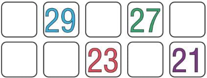 Numbers from Twenty-one to Fifty - 2 Class 1 Worksheet Maths