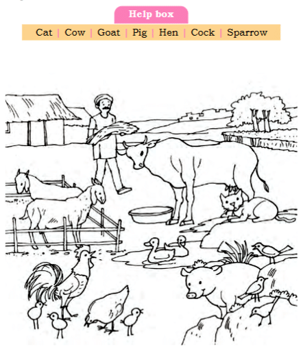 A Farm NCERT Solutions | English for Class 1 (Mridang)