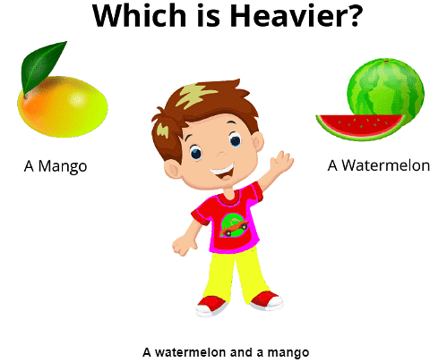 Worksheet Solutions: Who Is Heavier - 2 | Worksheets with solutions for Class 3