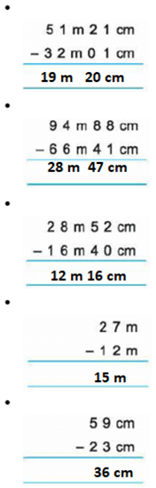Class 3 Maths - Measurement - CBSE Worksheets Solutions