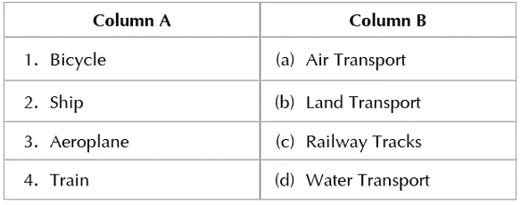 Worksheet and Solutions: Different Types of Transport Class 2 Worksheet English Mridang