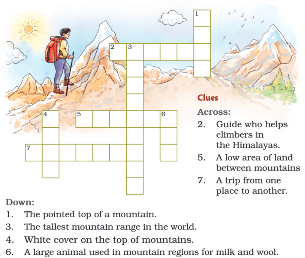 NCERT Solutions for Class 4 English Chapter 11 - A Journey to the Magical Mountains
