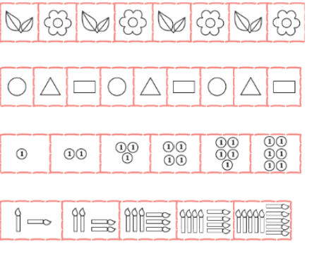 NCERT Solutions for Class 1 Maths Chapter - 10 Patterns