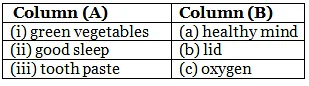 Health is Wealth - 2 Class 1 Worksheet Science