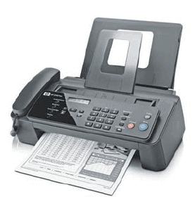 A fax machine