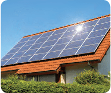 Solar panel charges solar batteries