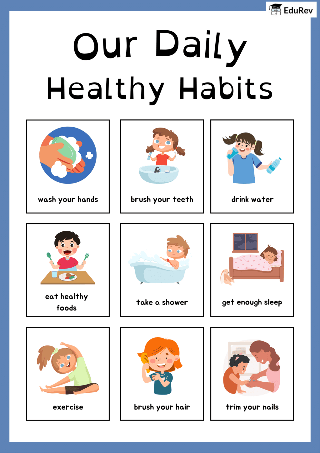 Infographics: Healthy Habits | EVS Class 3: The World around us (Our Wondrous World)