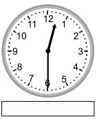 Time Class 1 Worksheet Maths Chapter 6